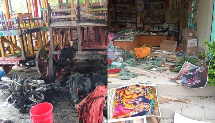 After vandalising Durga Puja pandals, 400-500 strong Muslim mob in Bangladesh targets ISKCON temple, kill 2: All you need to know