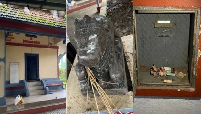 Mangaluru: Miscreants vandalise temple, damage Nandi and Naga idols, locals raise concerns about security