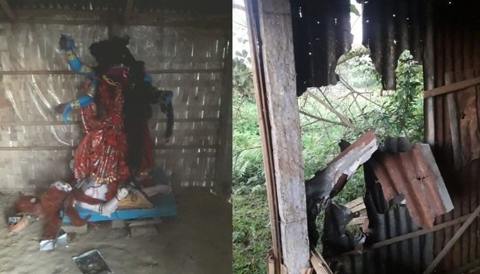 Tripura: Islamists vandalise Kali temple, NSUI and TMCP members stab ABVP worker in Kailashahar