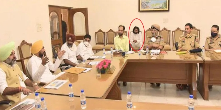 Controversy erupts in Punjab after CM Charanjit Singh Channi’s son Rhythmjit Singh attends an official meeting