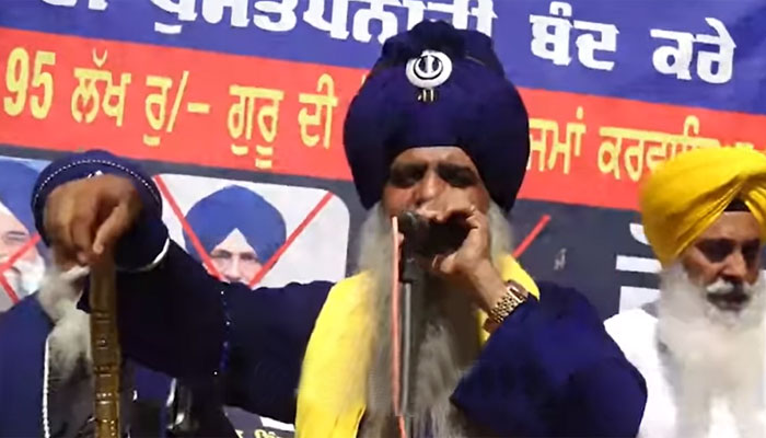Jathedar Baba Narain Singh, accused of chopping Lakhbir Singh’s leg, had recently called for beheading those who disrespect Guru Granth Sahib