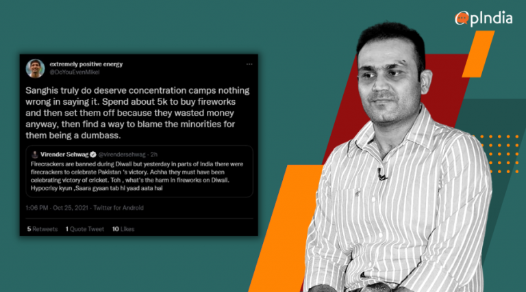 Punjab Youth Congress, liberals attack Virender Sehwag for mocking those who celebrated Pakistan’s victory, say ‘Sanghis’ deserve concentration camps