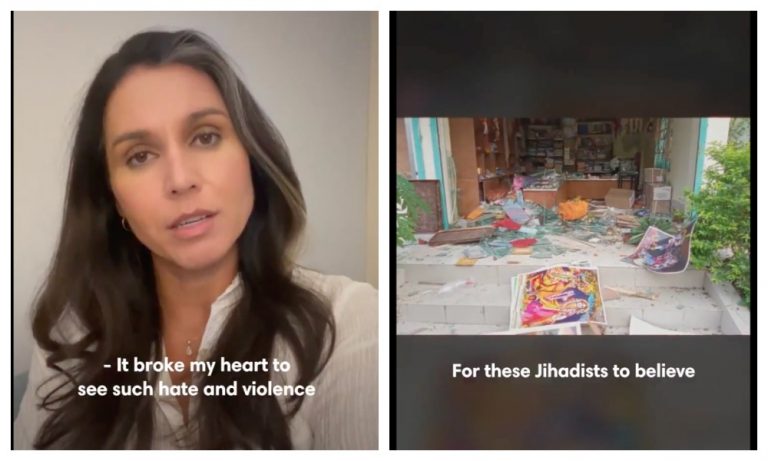 Tulsi Gabbard condemns violence against Hindus in Bangladesh, asks ‘supposedly secular’ Hasina Govt to take action against Jihadists