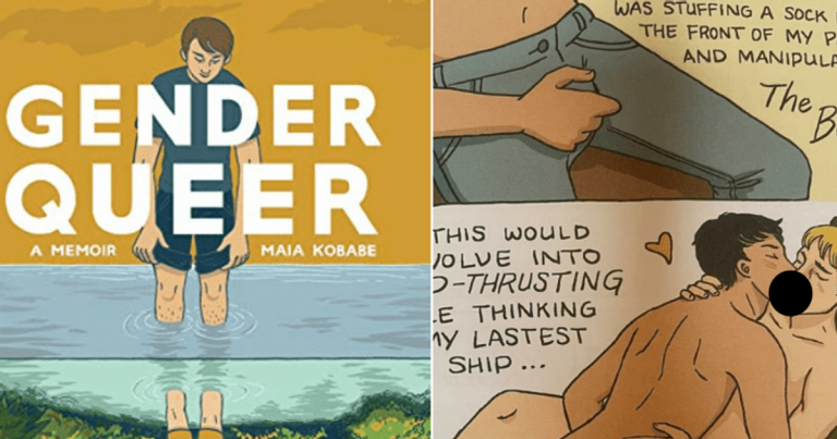 American radio show defends “Gender Queer”, a book that was banned across schools in the US for pornographic content involving children