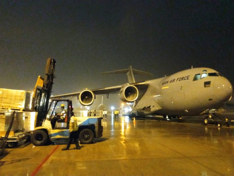 Indian Air Force delivers Nano Nitrogen fertilizer to Sri Lanka after the latter found contamination in Chinese fertilizers