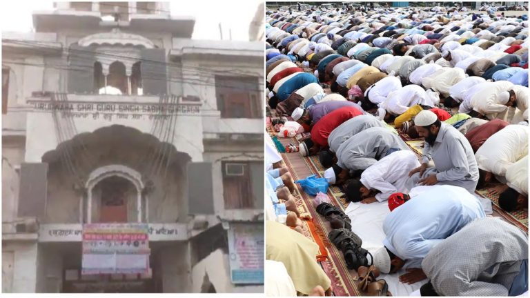 Gurugram: After offering place for Friday Namaz, Gurudwara committee refuses, says space won’t be available due to Gurupurab celebrations
