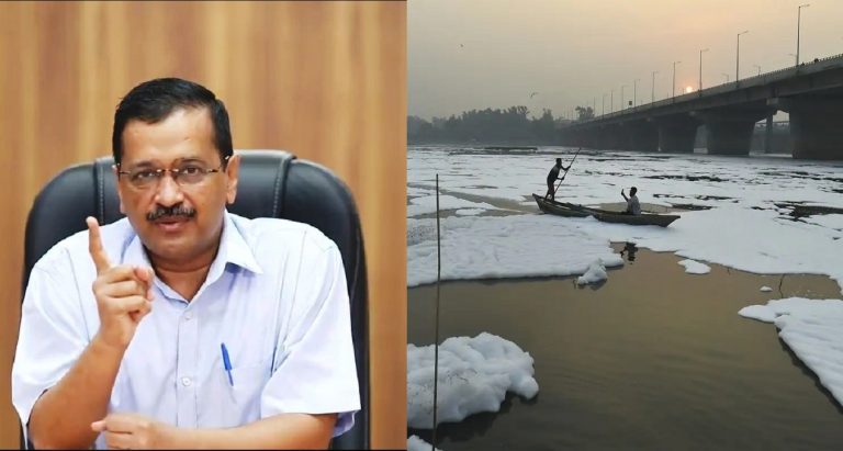 Days after Delhi CM Arvind Kejriwal promised a clean Yamuna for Chhath puja, toxic foam appears on the river