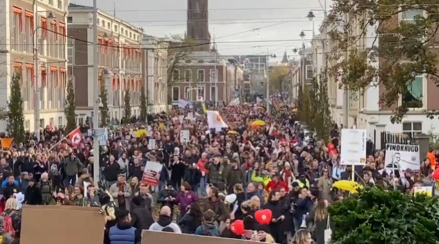 Massive protests across Europe against COVID restrictions and masks