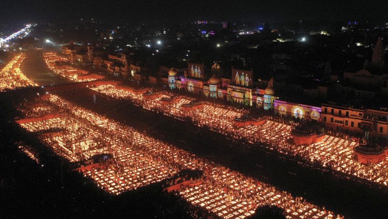 Ayodhya’s ‘Deepotsav’ enters Guinness Book of World Records with nine lakh earthen lamps lit on the occasion of Deepawali