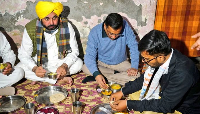 Arvind Kejriwal's dinner at auto driver's house