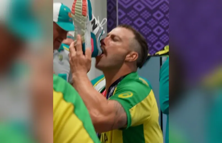 Watch: Australian cricketers drink beer from stinky shoe to celebrate T20 World Cup win, Pakistanis hurl religious slurs at them on social media