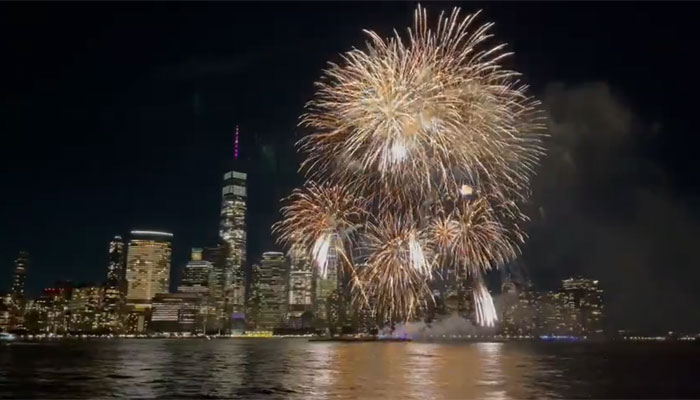 Watch: New York celebrates Diwali with fireworks show over Hudson River