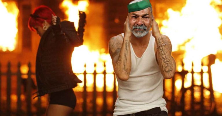 Jobless Rakesh Tikait to feature alongside Rihanna in ‘farmer’ edition of hit song ‘Love the way you lie’, expected to request Mia Khalifa for a movie next
