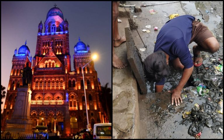 Shiv Sena led BMC posts pic of manual scavenger without protective gear after it approved Rs 15 cr for upkeep of Aditya Thackeray’s penguins