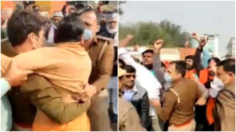 Gurugram: Residents chant ‘Jai Shri Ram’ to protest as Muslims again gather in a public space to offer Namaz, police detain Hindus