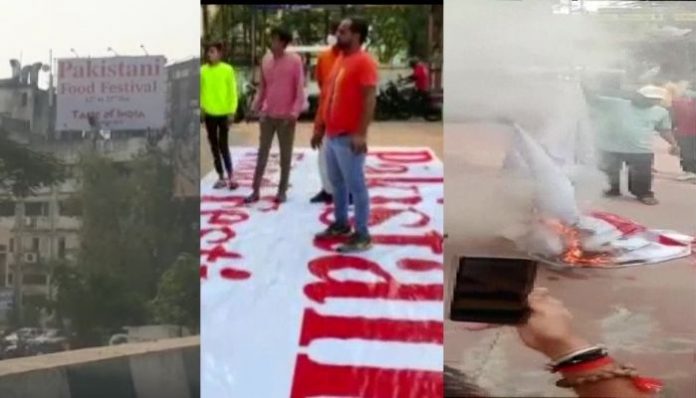 Bajrang Dal remove 'Pakistani food festival' banner in Surat, restaurant owner issues apology