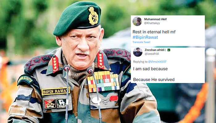 Islamists rejoice after army chopper carrying CDS General Bipin Rawat crashes in Tamil Nadu