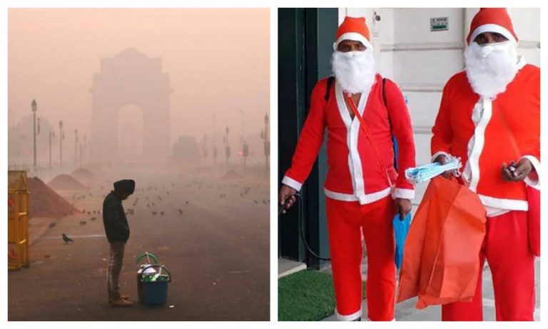 Delhi records record pollution levels on the morning after Christmas
