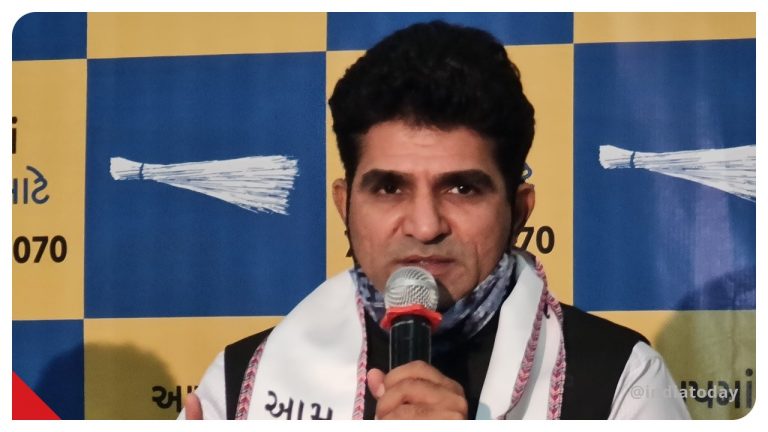 Gujarat: Aam Aadmi Party leader Isudan Gadhvi detained, accused of misbehaving with BJP woman worker in drunken brawl