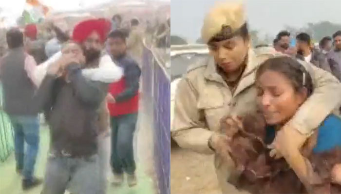 Punjab: Unemployed teachers assaulted, dragged by police at CM Channi’s Sangrur rally