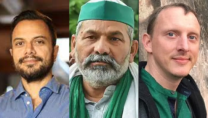 Rakesh Tikait shares space with Khalistani sympathizers Mo Dhaliwal and Pieter Friedrich in an international webinar aimed at ‘continuing the protests’