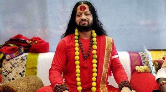 Protesters demonstrating against the arrest of Kalicharan Maharaj booked in Indore