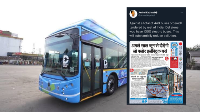 Kejriwal had announced running 1,000 electric buses by June 2019