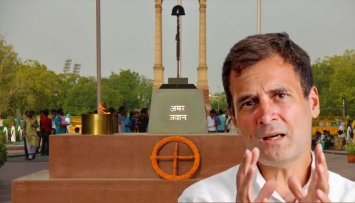 Rahul Gandhi lies about extinguishing of Amar Jawan Jyoti. Here is the truth