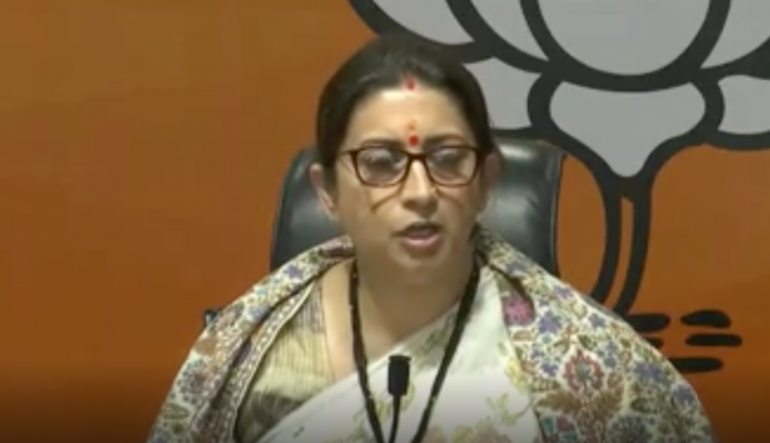 BJP Smriti Irani slams Congress for breach in PM Modi's detail in Punjab