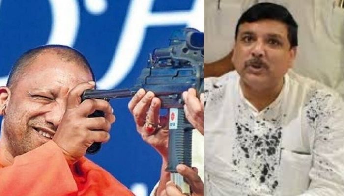 AAP leader Sanjay Singh shares clipped video to claim Yogi Adityanath feels pride being leader of only Kshatriyas, netizens expose his lies
