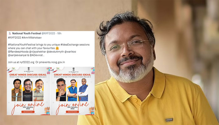 Devdutt Pattnaik invited by Govt to speak at Youth Festival, Netizens share screenshots of his vile, abusive tweets