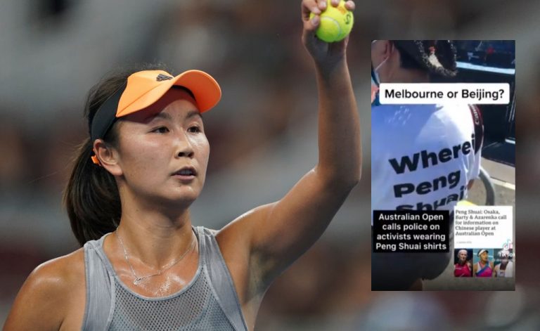 Tennis Australia stands firm to its decision to ban clothes and banners supporting missing Chinese Tennis star Peng Shuai