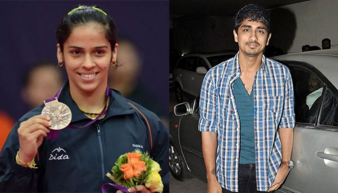 Siddharth hurls crass sexual comments on Saina Nehwal