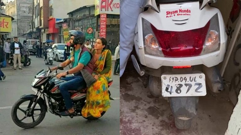 Complaint filed against actor Vicky Kaushal for unauthorised use of number plate on two-wheeler while riding with Sara Ali Khan in Indore