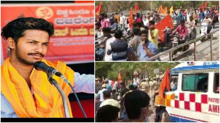 Thousands join the final journey of deceased Hindu activist Harsha, brutally hacked in Shivamogga district of Karnataka