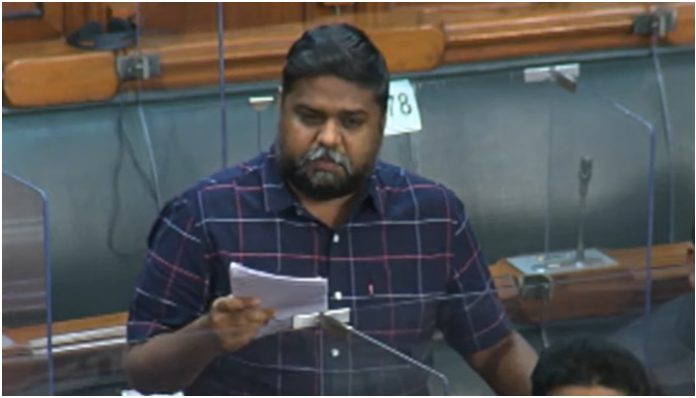 DMK MP Senthilkumar makes gaumutra comment in Parliament