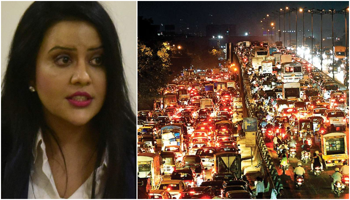 ‘3% of divorces in Mumbai are caused by heavy traffic jams’: Amruta Fadnavis slams Maharashtra govt for unorganized traffic
