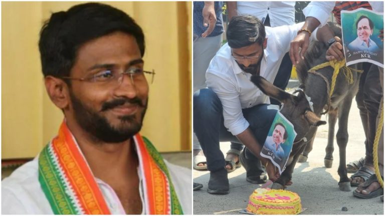 Congress leader arrested in Telangana for stealing a donkey