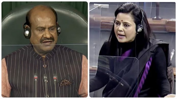 Om Birla and Opposition MPs slam Mahua Moitra for disrespecting the Chair