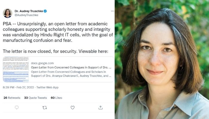 Audrey Truschke blames ‘Hindu Right IT cells’ after her hate letter against Historian Vikram Sampath was found with forged signatures