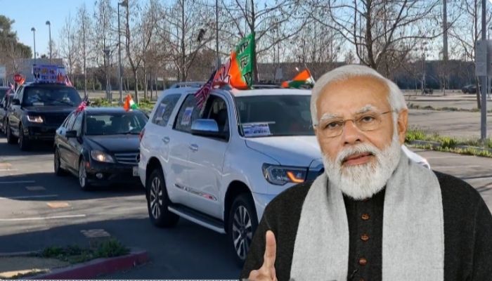 NRIs come together, carry out car rallies to garner support for the BJP back home in upcoming state assembly elections