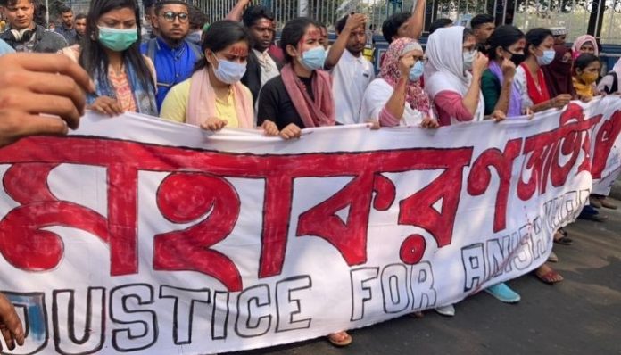 Leftists protest murder of 'Islamist' Anish Khan, TMC govt cracks down on them