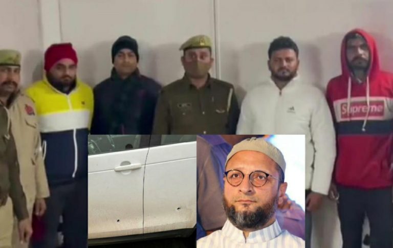 Uttar Pradesh police detain 2 for firing on the car of Asaduddin Owaisi, govt provides him Z category security cover