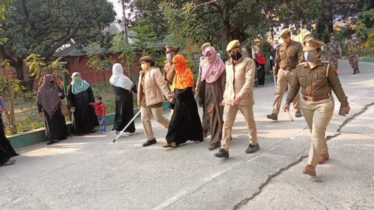 Uttar Pradesh polls: BJP accuses poll officials of not checking the identity of burqa-clad women at polling booths, two such women arrested for fake voting