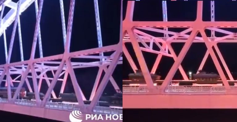 Russia announces end of military drill near Ukraine border, releases video of train carrying military equipment crossing Crimean Bridge