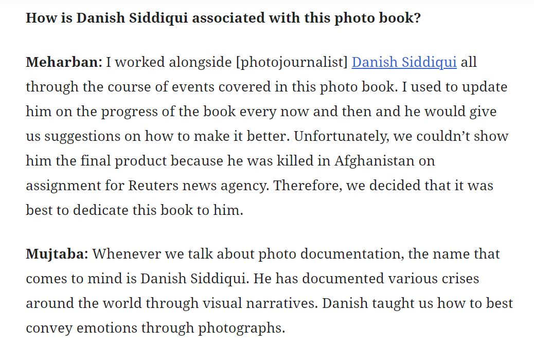 Family of Danish Siddiqui distances themselves from book on anti-caa protests