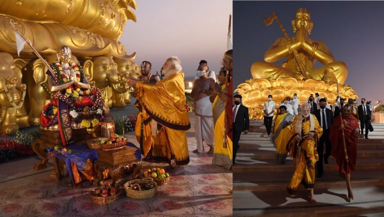 ‘Progressivism does not mean detaching from one’s roots’: PM Modi after inaugurating the Statue of Equality of Sri Ramanujacharya