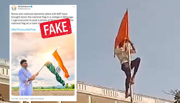 Karnataka Burqa row: Congress, media lie about Tricolour being removed from college, Pakistan picks up propaganda