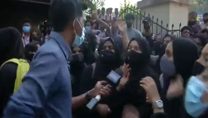 ‘Education is secondary, hijab is the first priority’: Muslim girls in Karnataka college