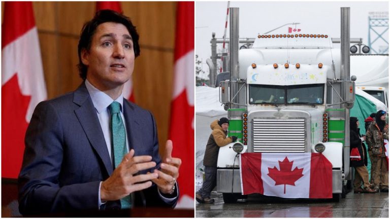 Canada govt starts freezing bank accounts linked to the truckers’ protests, warns that authorities would soon remove pets and children from the protest sites